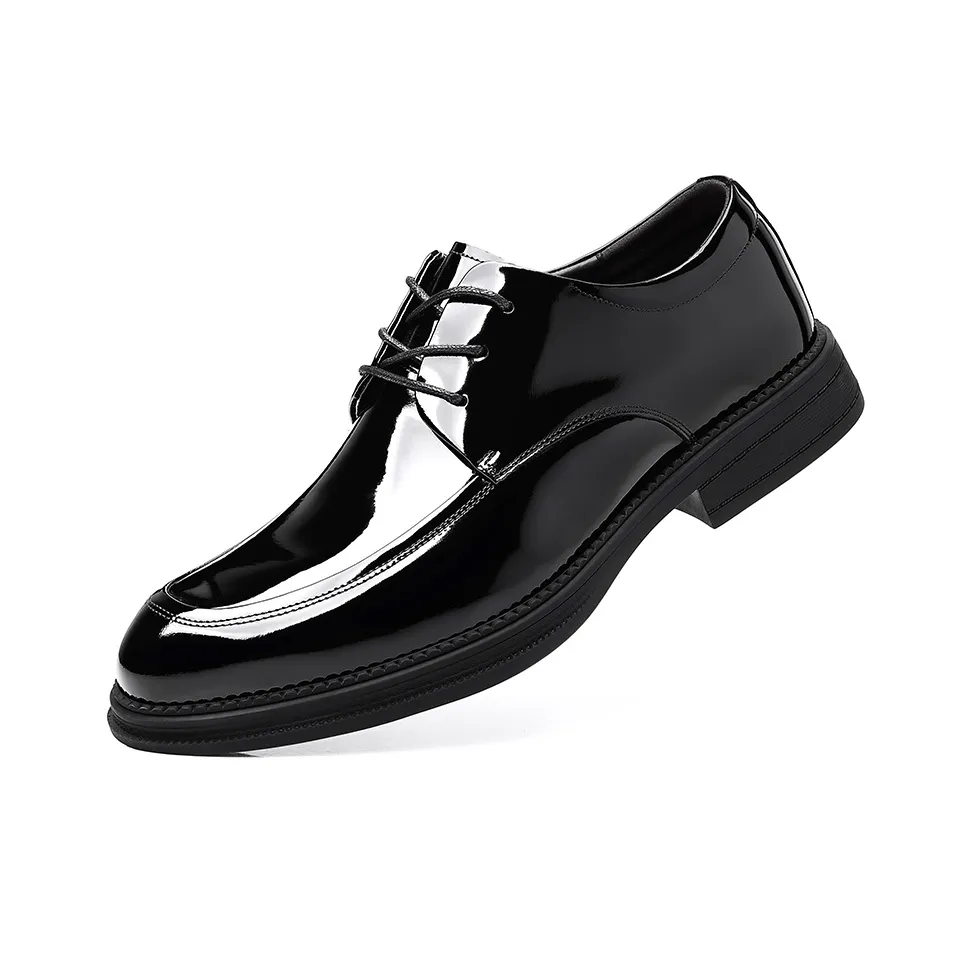 ZUWUDONG Dress Shoes Men's Low Top Black/Chestnut