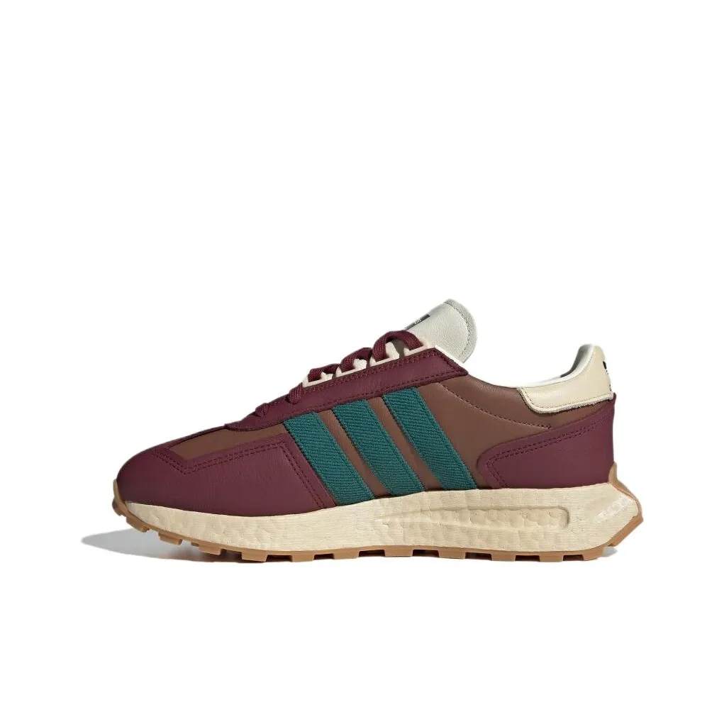 Adidas Originals Retropy E5 Амортизация Износостойкий Низкий Топ Повседневные Беговые Кроссовки Унисекс Темно-Красный Коричневый