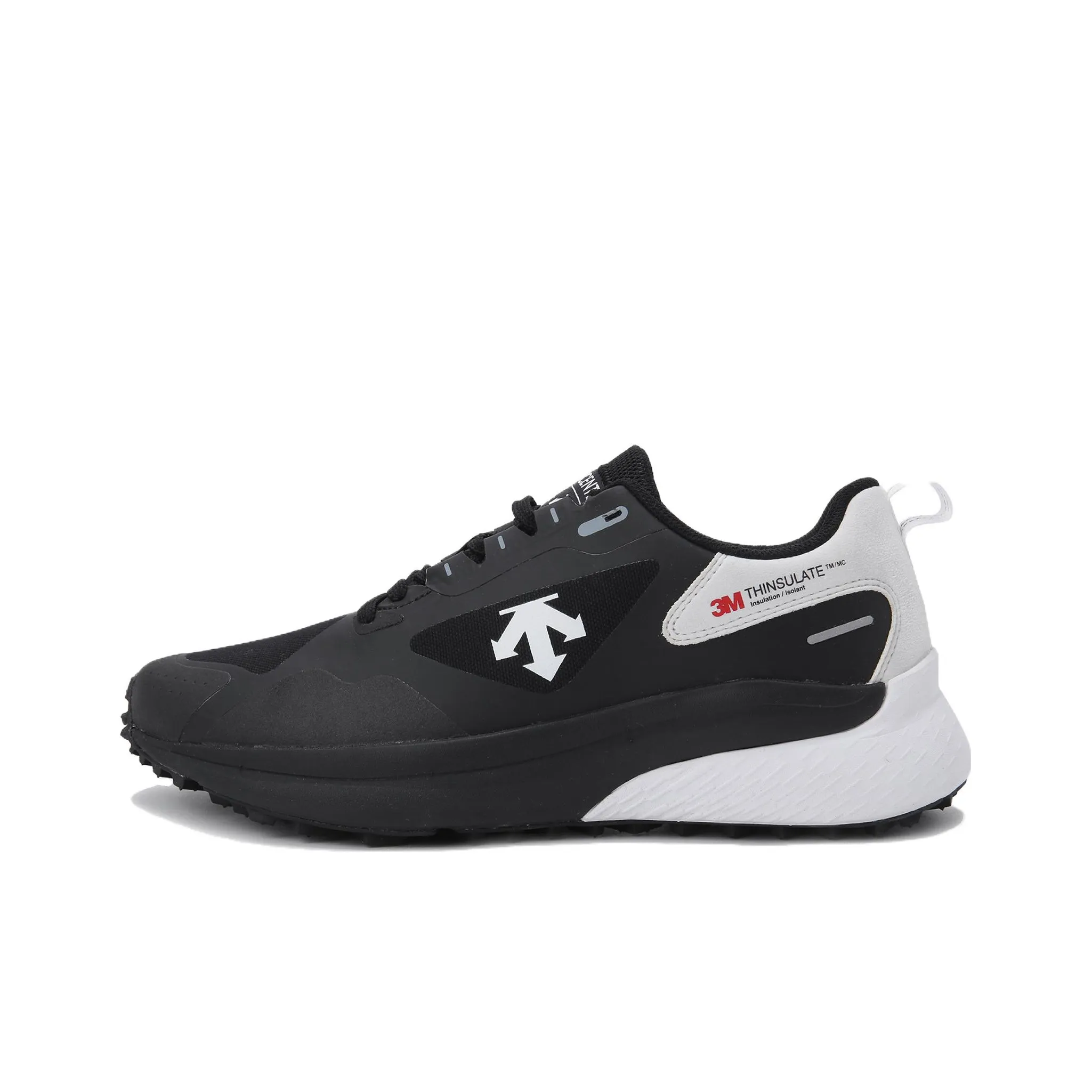 DESCENTE Cushioning, Wear Resistant Low Top Trail Running Shoes Unisex Black