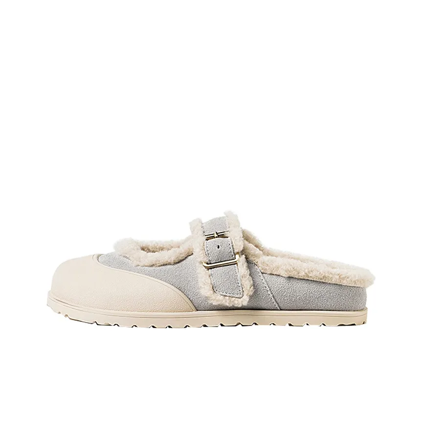 MIAOLV Домашние тапочки 1см Женские Серые