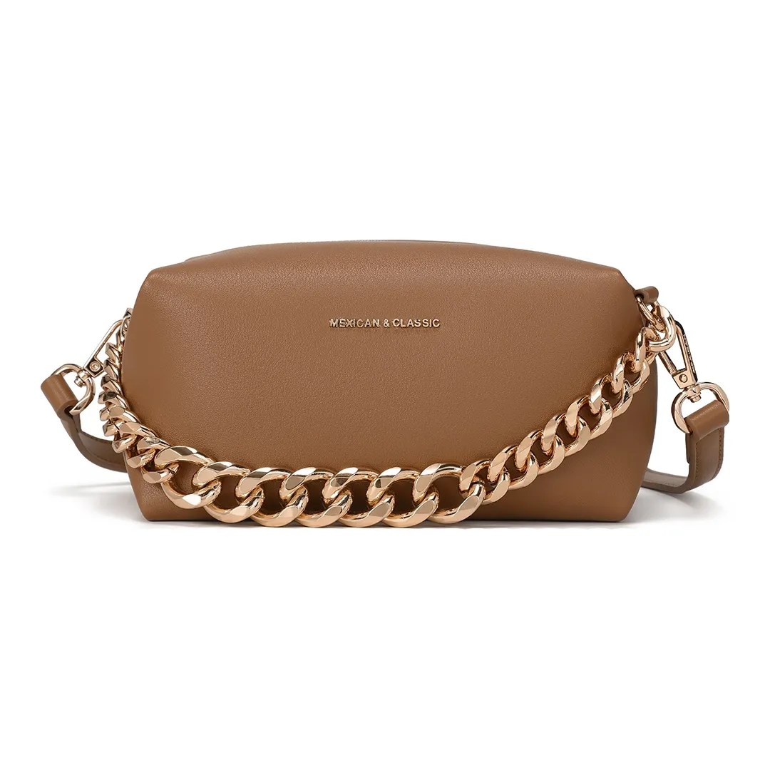 MEXICAN Полиуретан Сумка через плечо Стандартная Женская CAMEL Экрю