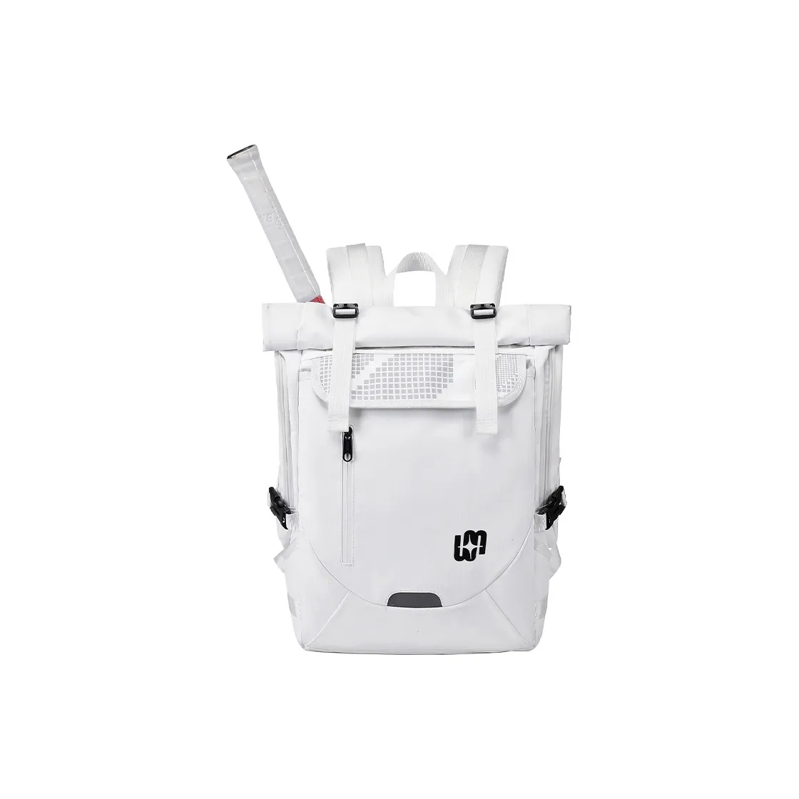 WINNER Polyester Tennis Bag Backpack Large Size Unisex White/Black