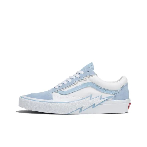 VANS Old Skool Collection Кроссовки для скейтбординга Низкие Синий с Белым Lettering Унисекс
