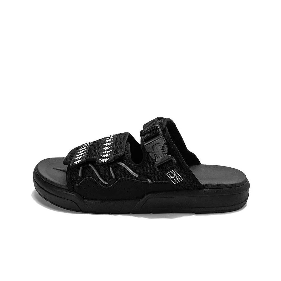 Kappa Slide Slippers Men's Black White