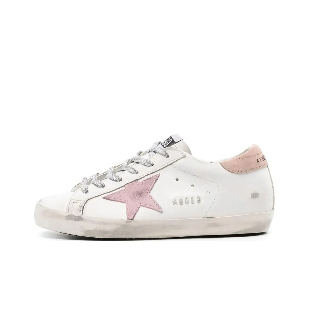 Golden Goose Super Star White Antique Pink Women's