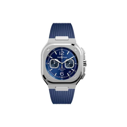 BELL & ROSS Автоматический Механический Часы Мужские Movement 42mm*11mm Синий
