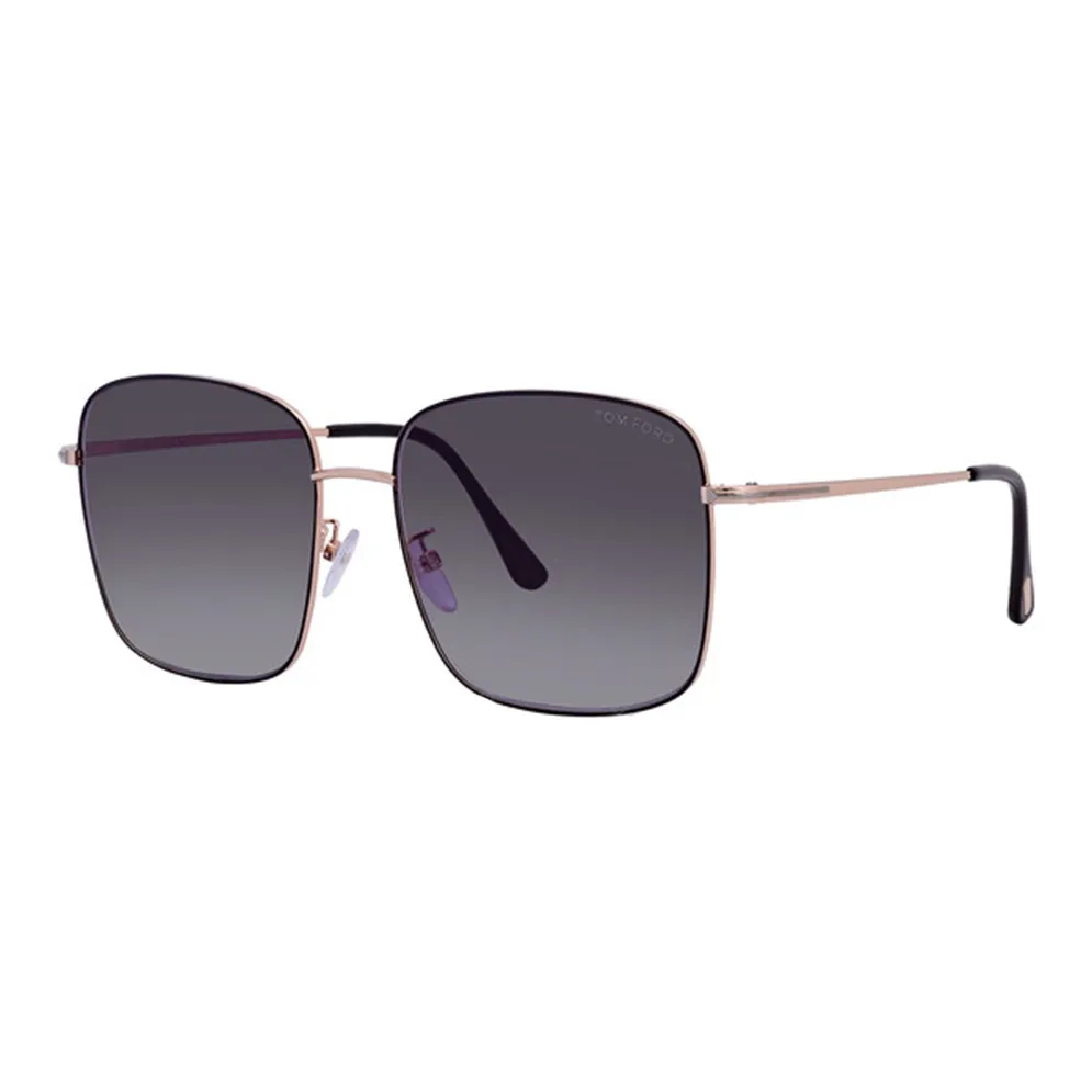 TOM FORD Metal Square Sunglasses Unisex Gold
