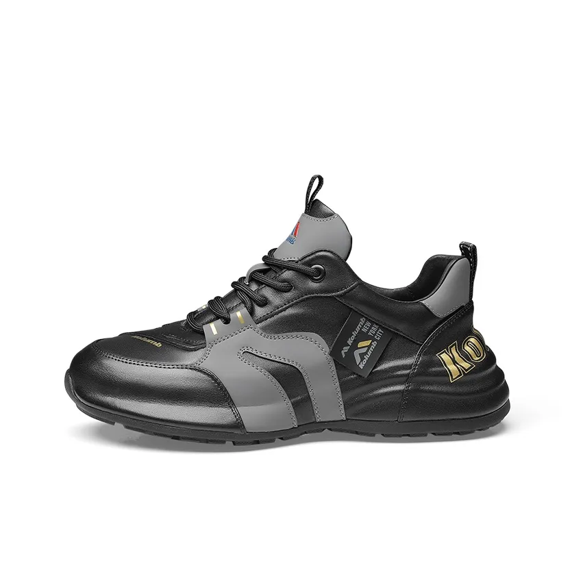 KOLUMB Амортизаторы Шок Устойчивость к истиранию Низкий Топ Уличная обувь Мужская Черный Серый