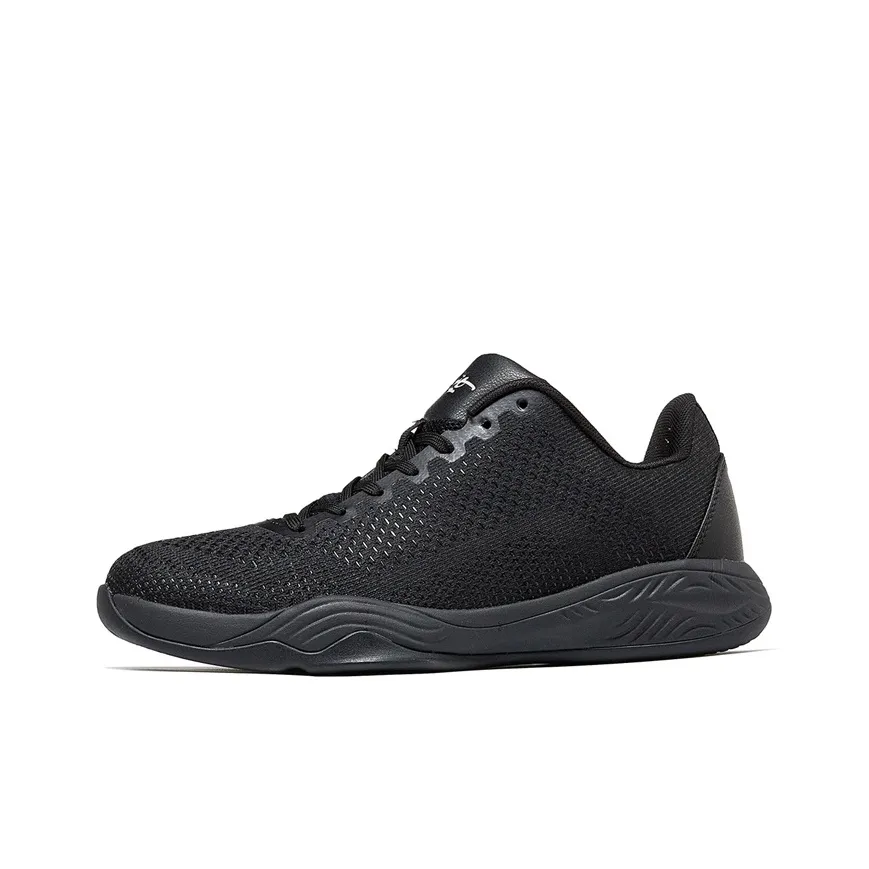 VOIT Basketball Shoes Men's Low Top Ice Black