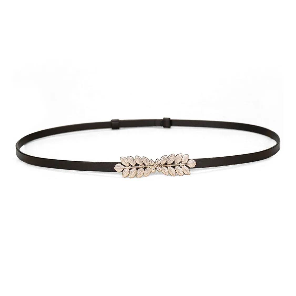 Youyoulan Decoration Waist Chain With Dress Trendy Skirt Slim Cow Leather Leather Belts Women's Width 1cm