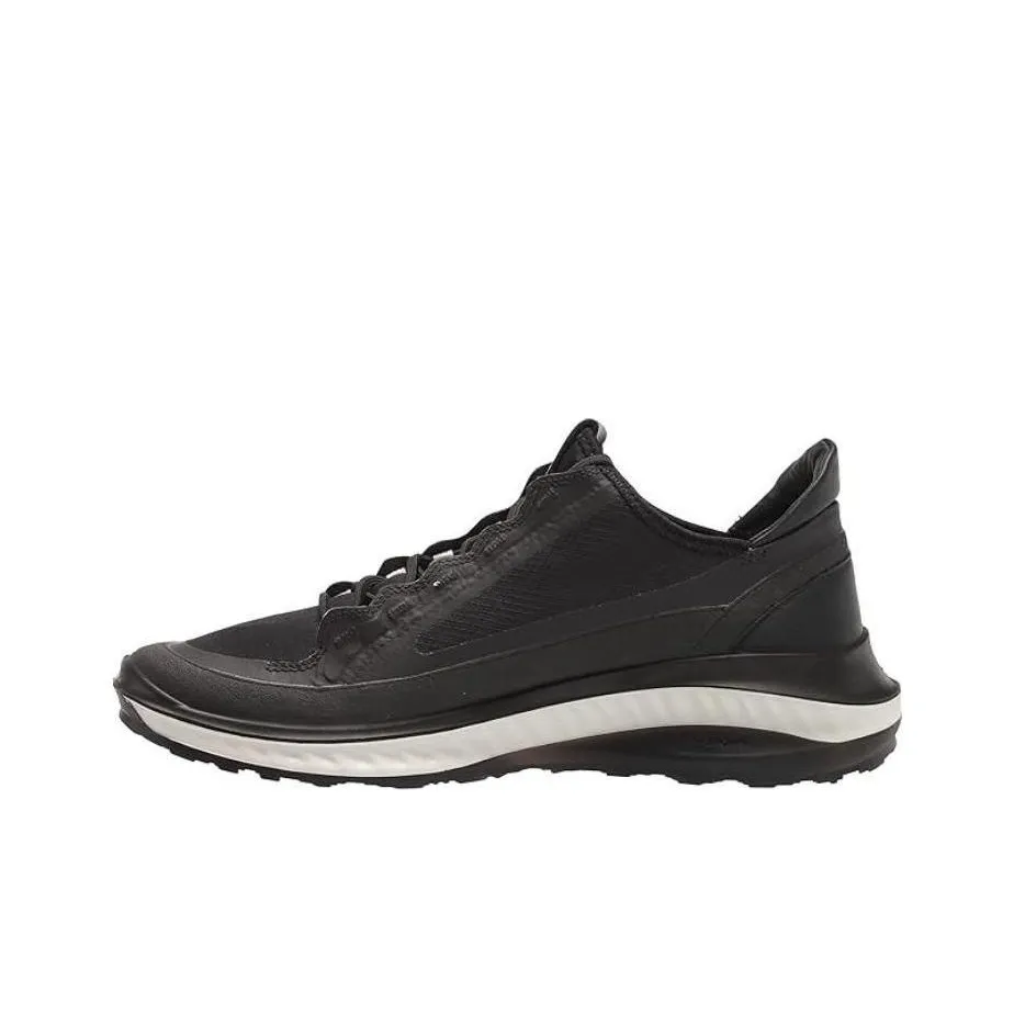 Ecco St 360 Cushioning Anti Slip And Wear Resistant Low Top Casual Shoes Men's Black