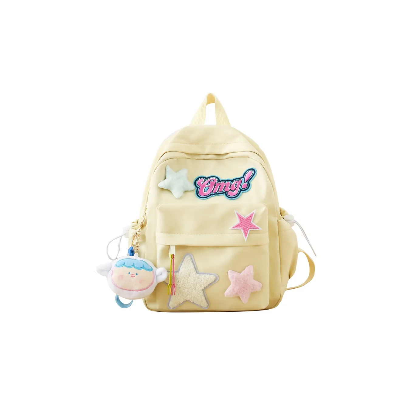 LOUIS ROYALN Нейлон Рюкзак Средний Детский Розовый Зеленый Белый Желтый Синий