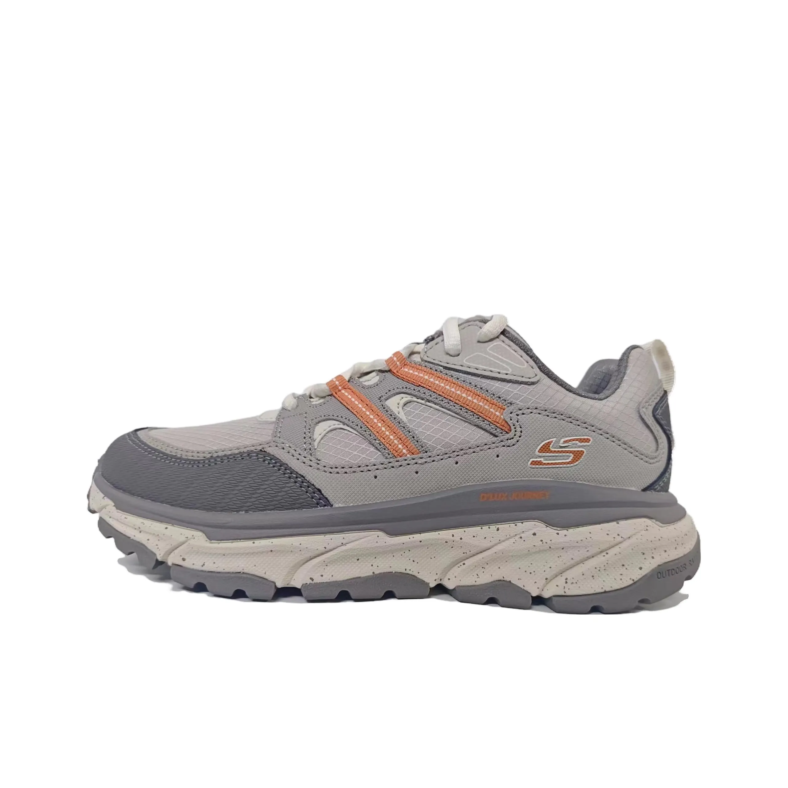 Skechers Outdoor Амортизация Износостойкий Низкий Топ Уличная Обувь Женская Серый