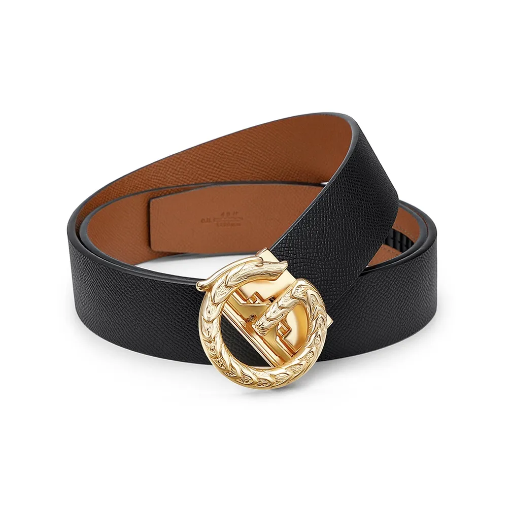 GOLF Cow Leather Belts Men's 3.5cm Width