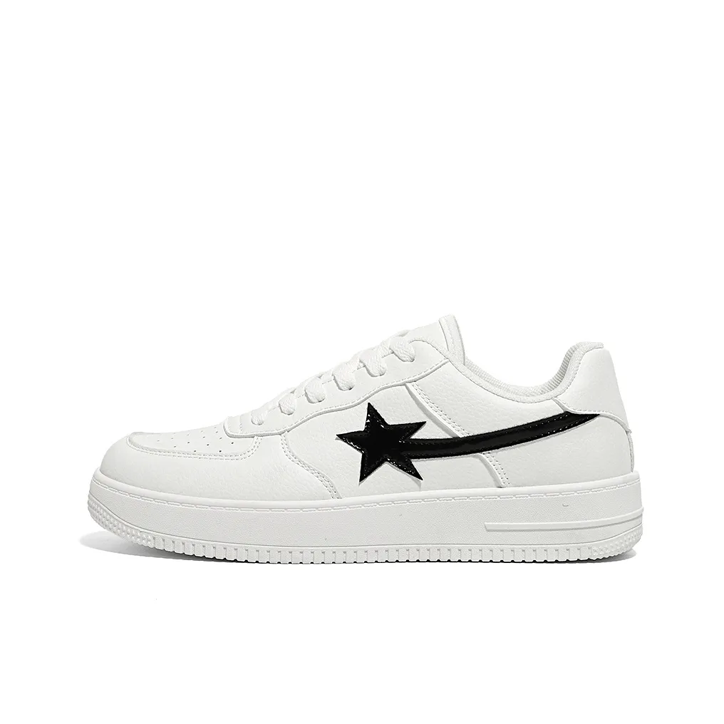 HUANQIU Slip Resistant, Abrasion Resistant, Lightweight, Height Increasing Skateboard Shoes Unisex