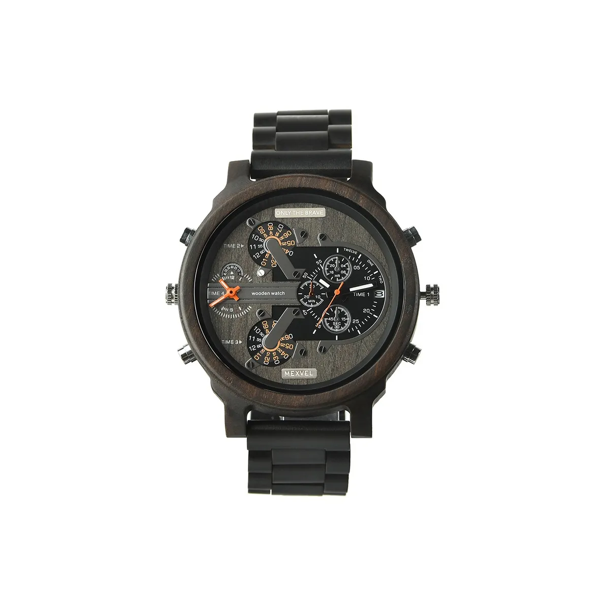 MEXVEL Кварцевый механизм Мужские часы 54мм*54мм*13мм Серый