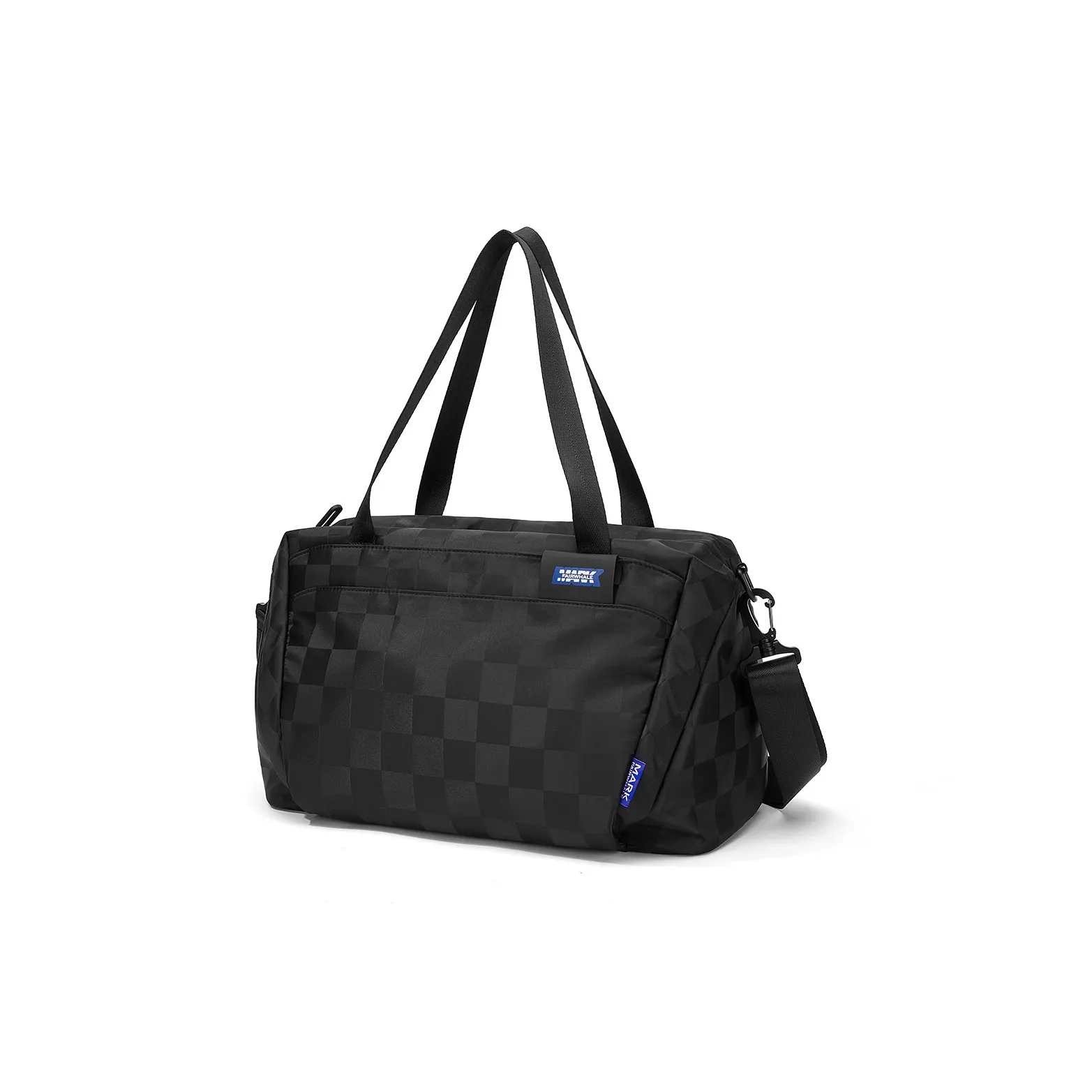 FAIRWHALE Ткань Путешественная Сумка Сумка через плечо Путешественная Сумка Спортивная Сумка Большая Унисекс Черная Клетка