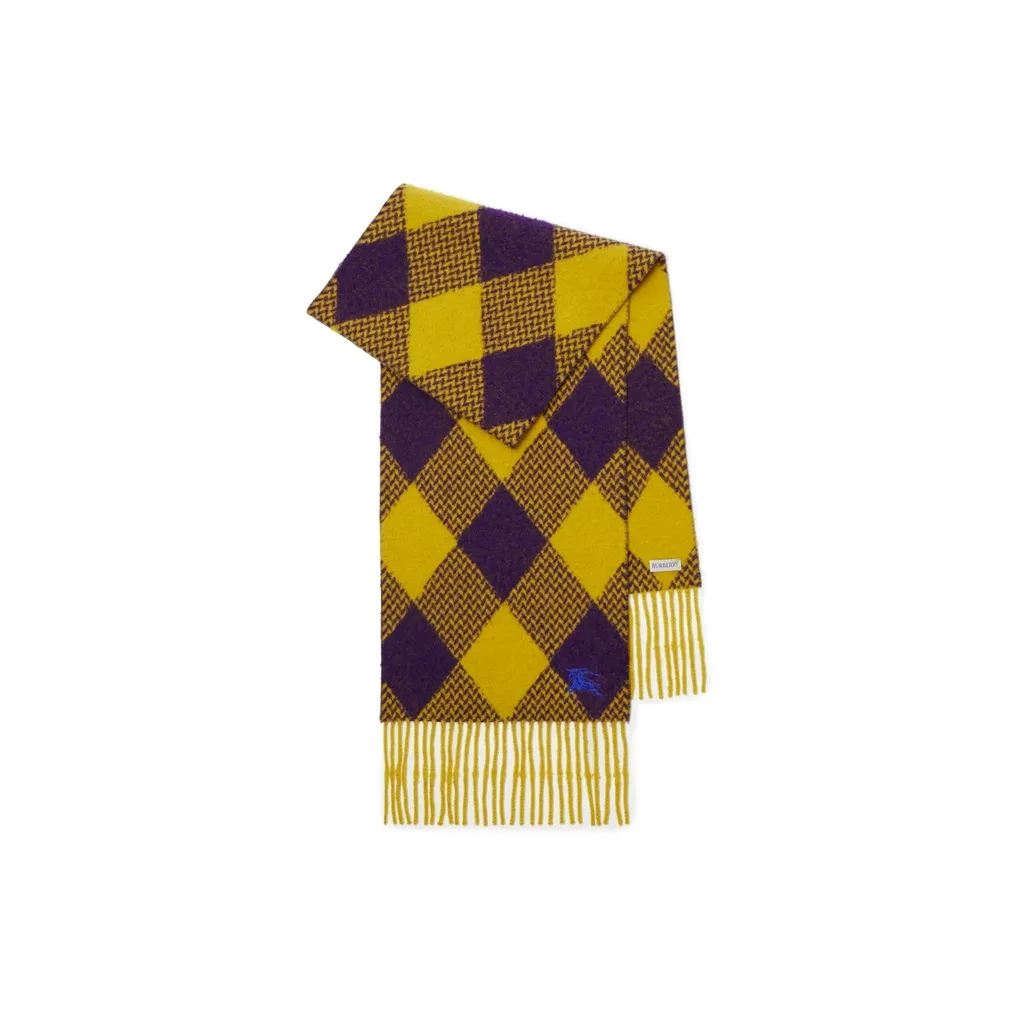 Burberry Вязаные Шарфы Унисекс Желтый