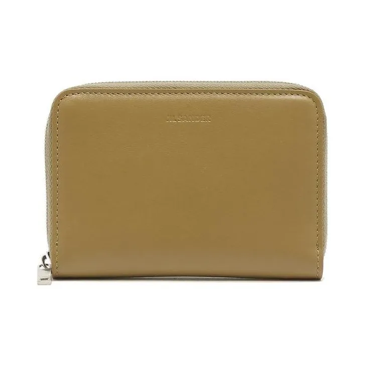 JIL SANDER Leather Wallet Mini Men's Earth Yellow