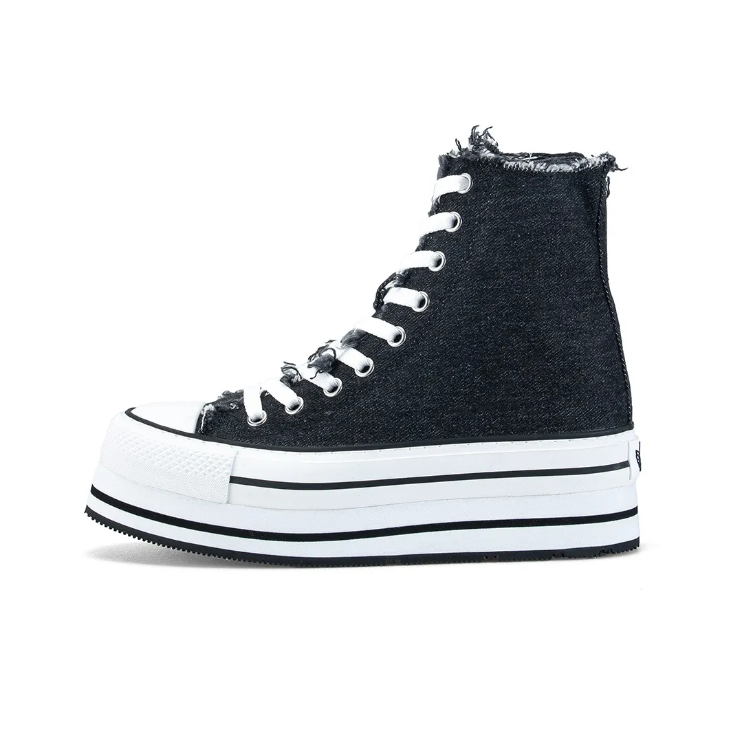 iiJin визуально увеличивает рост Высокие кеды Женские