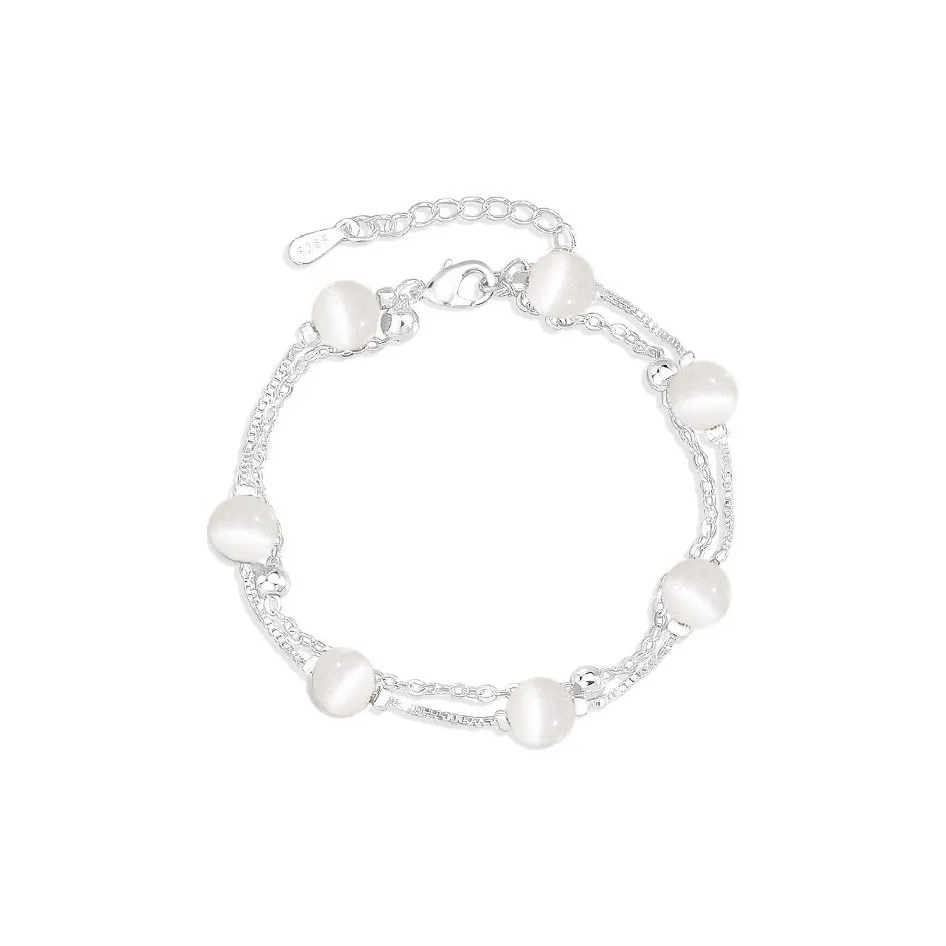 SWEET PLANET Стекло Кошачий глаз Нефритовый Браслет Браслет на ногу Женский