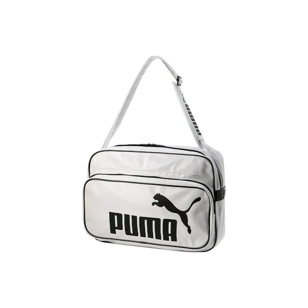 PUMA Synthetic Leather Crossbody Bag, Shoulder Bag Unisex White