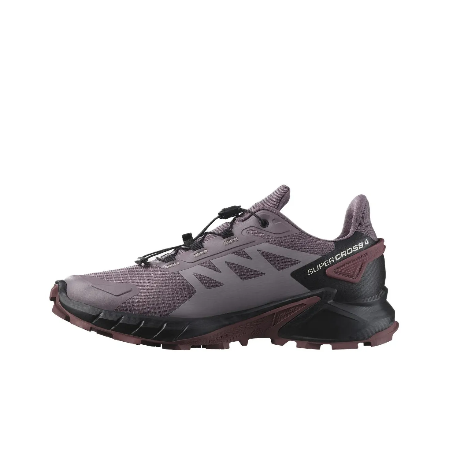 SALOMON Supercross 4 Cushioning Wear Resistant Low Top Running Shoes Women's Light Purple