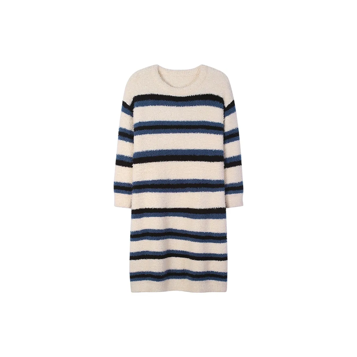 Sha Qian Nightgown For Fall And Winter Women's Blue