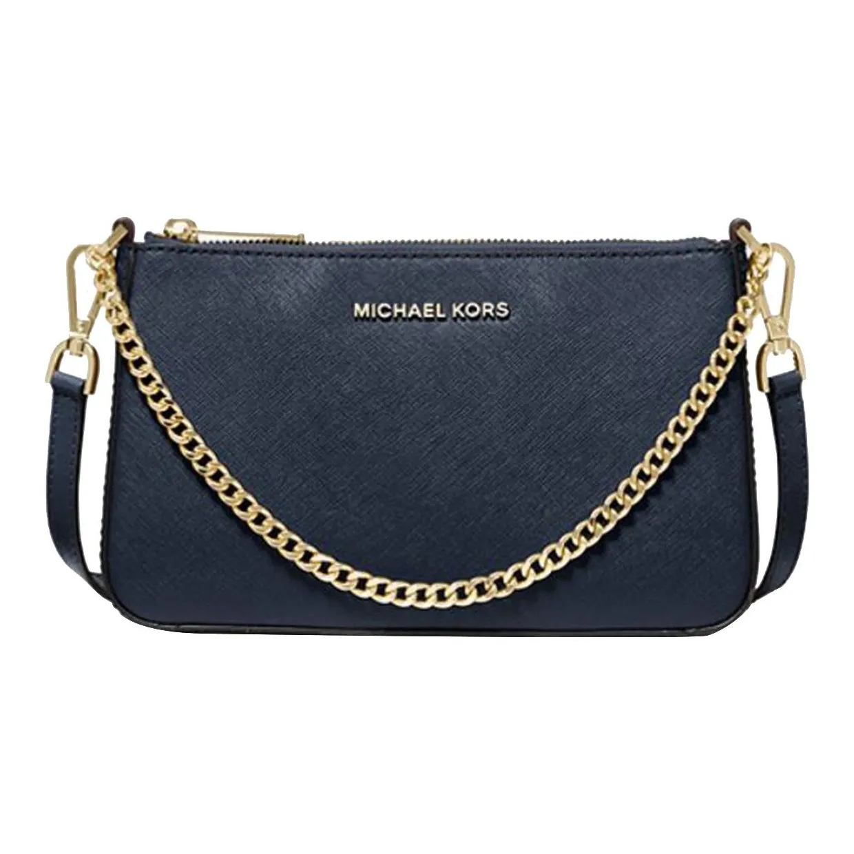 MICHAEL KORS Jet Set Кожа Сумка через плечо Средняя Женская Морской синий