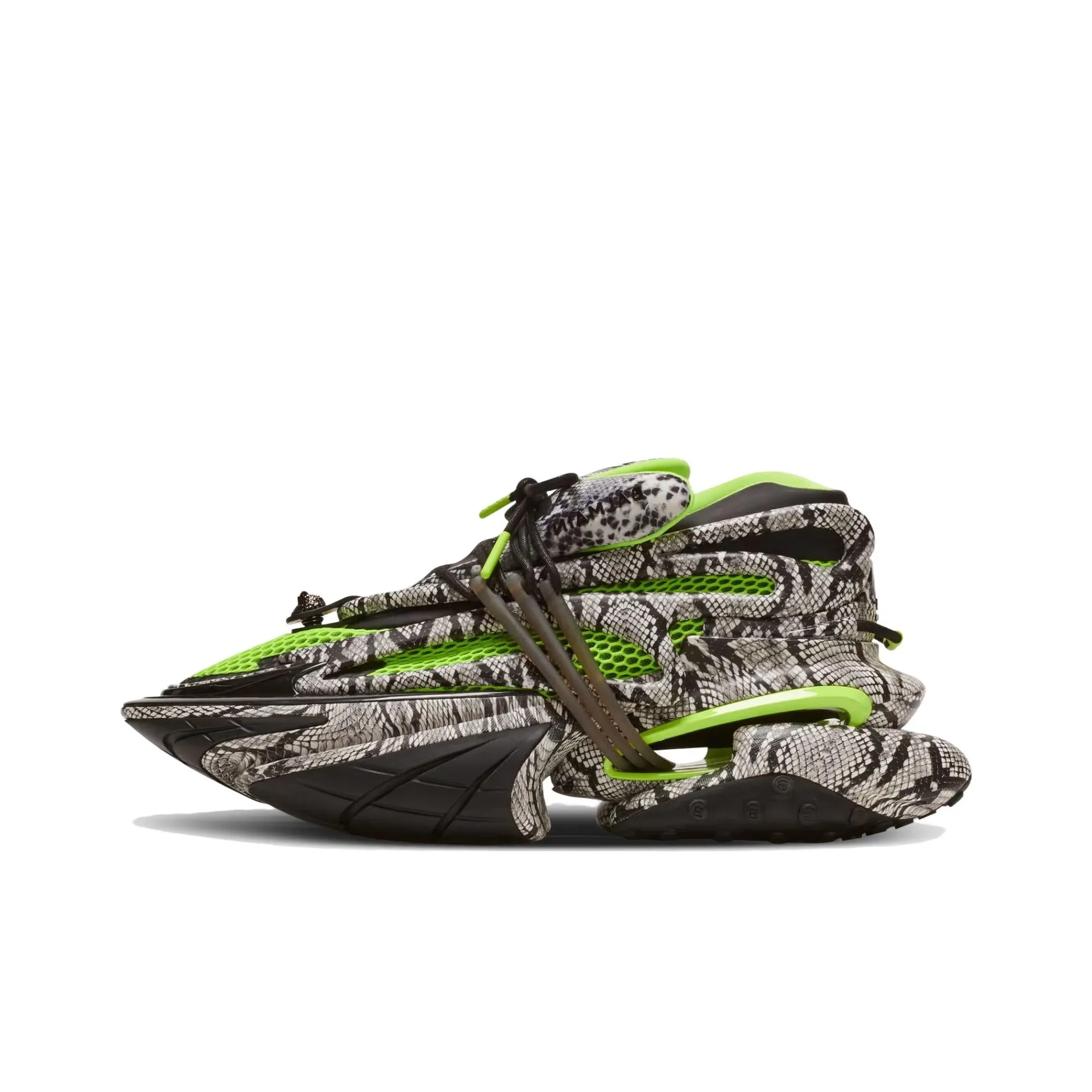 BALMAIN Unicorn Snakeskin-print Sneakers