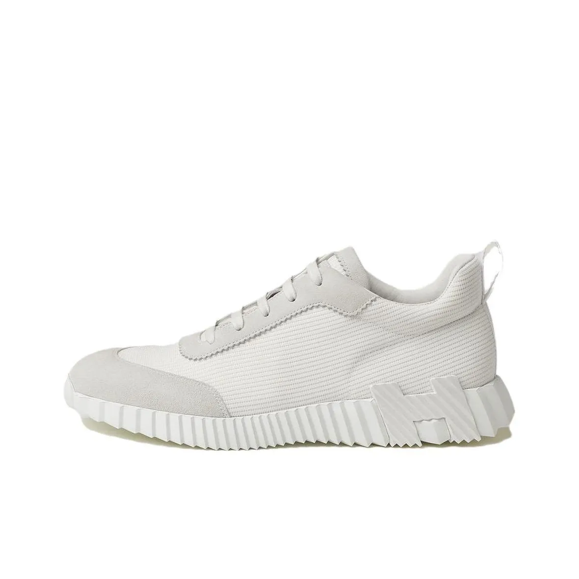 HERMES Bouncing Low Top Casual Shoes Men's White