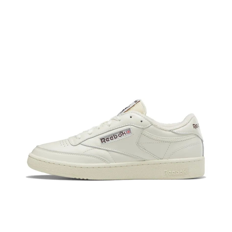 Reebok CLUB C 85 VINTAGE Skateboard Shoes Unisex Low Top Beige/Brown