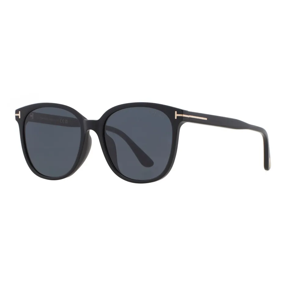 TOM FORD Acetate Irregular Shape Sunglasses Unisex Black