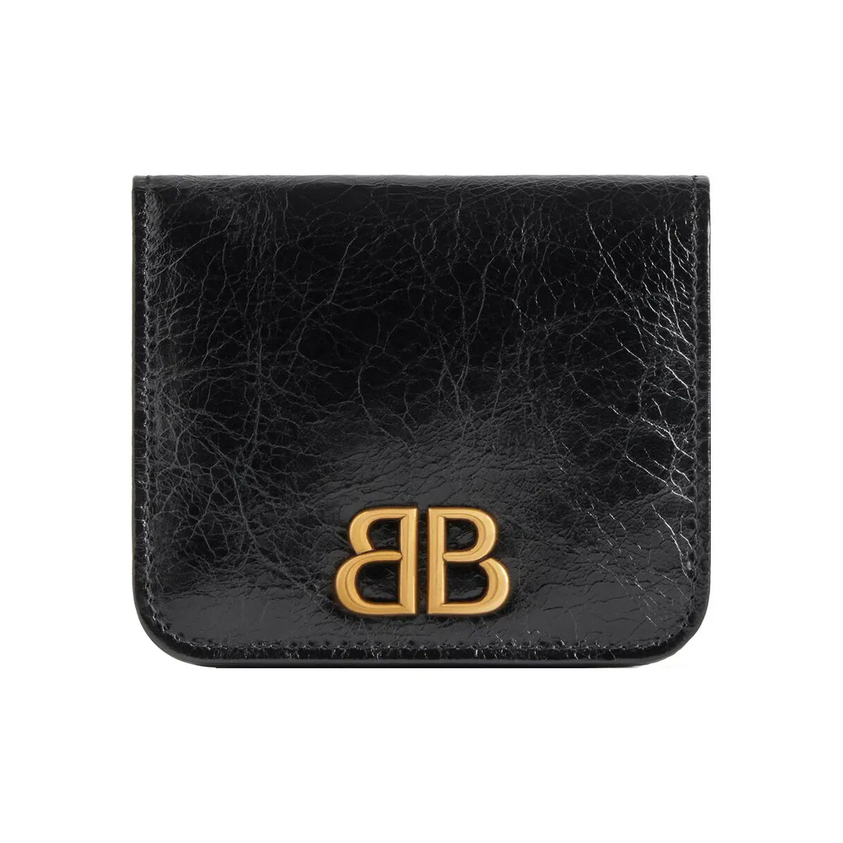 Balenciaga Logo Plaque Bifold Wallet