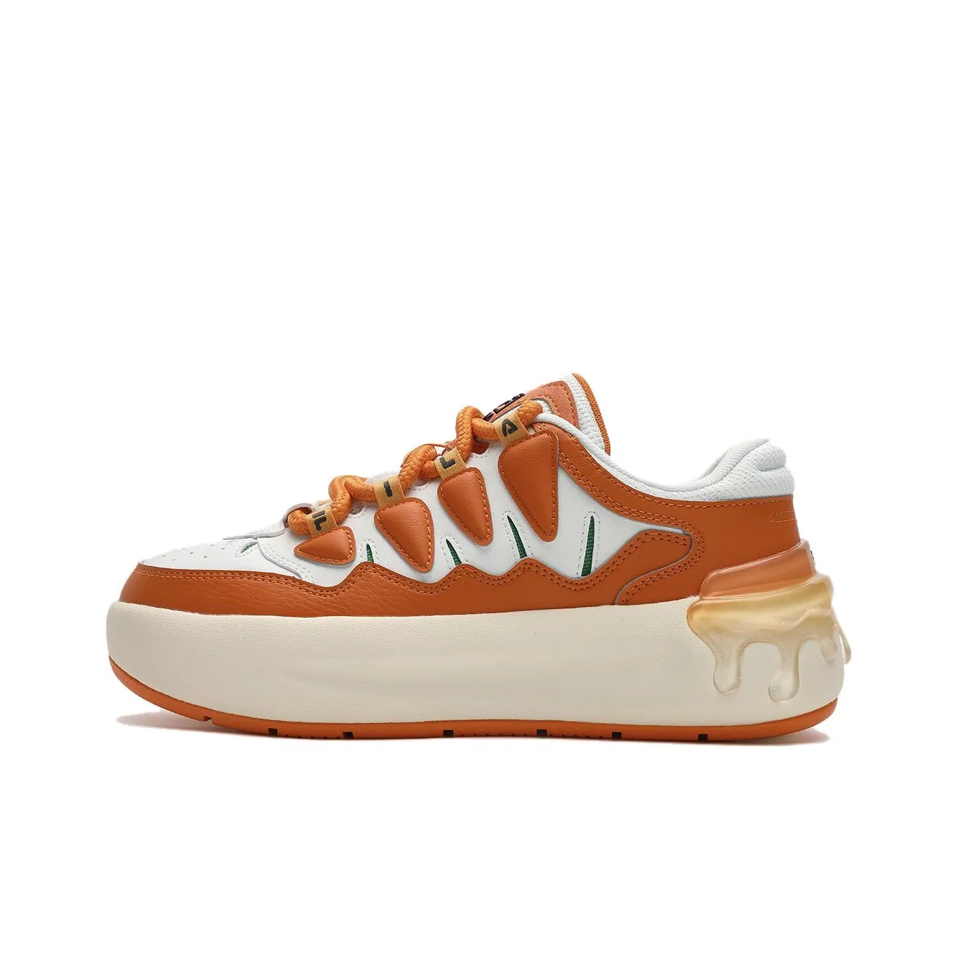 FILA CARROT 1 Carrot Shoes Low Top Skateboard Shoes Women's Orange White