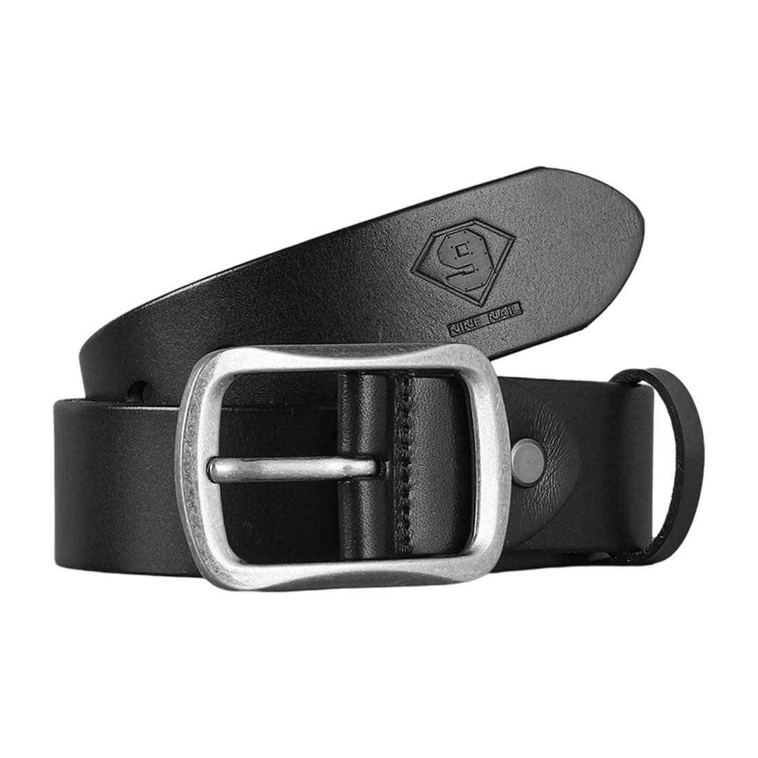 NINE NAIL Топ Коровья Кожа Натуральная Кожа Мужской Ремень Мужской Ширина 3,8 см