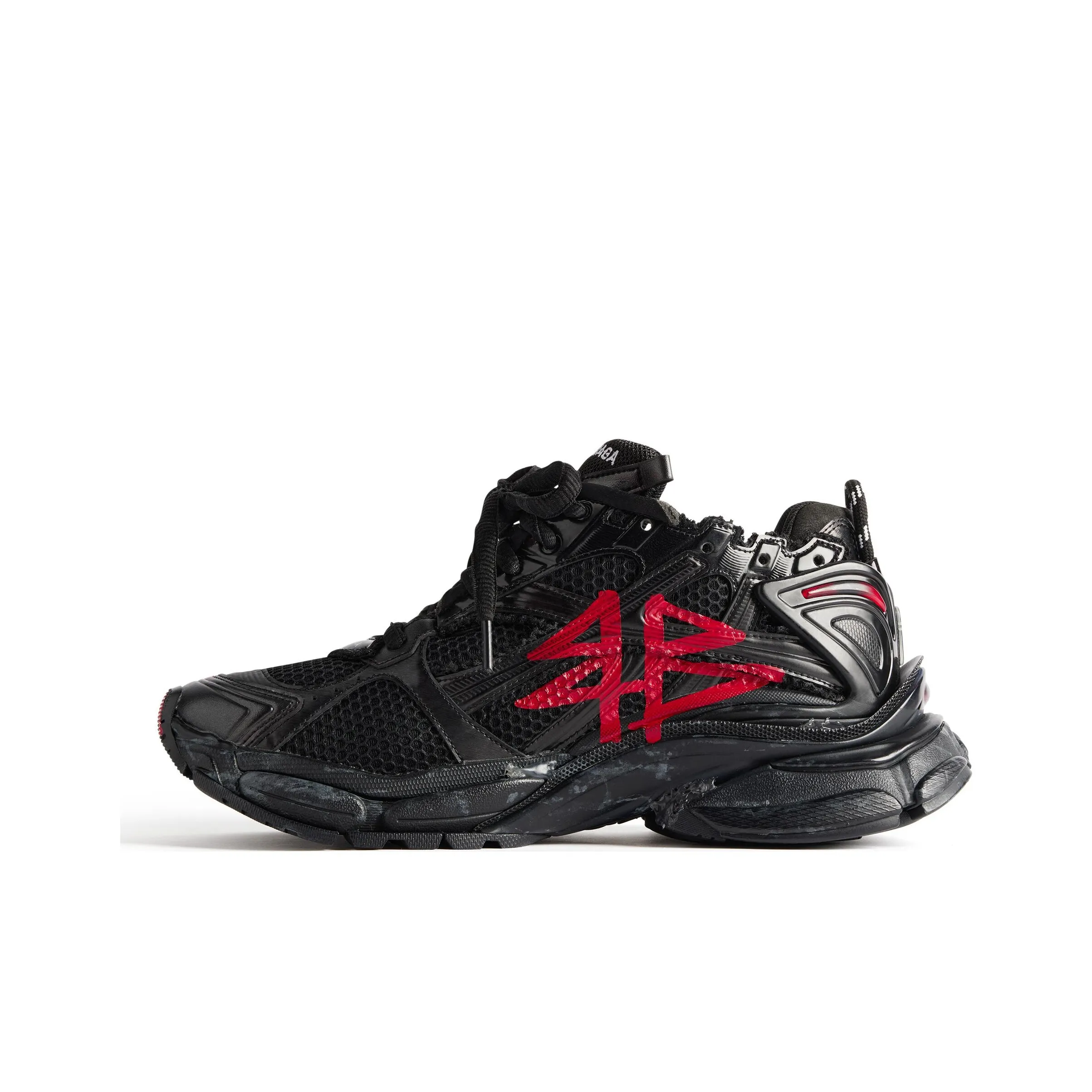 Balenciaga Runner Sneaker 'Graffiti   Black Red' 2023