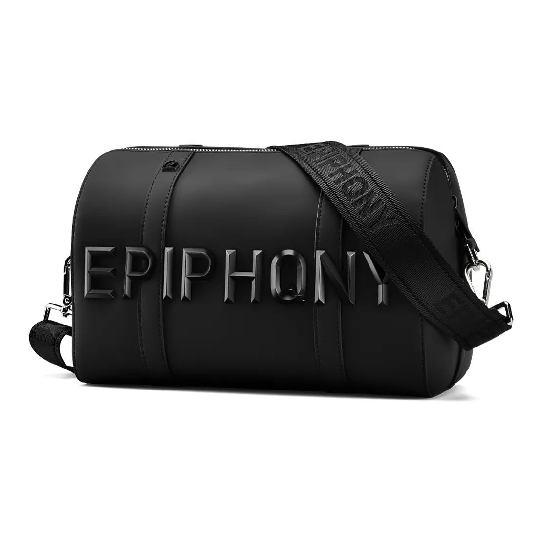 EPIPHQNY ПУ (полиуретан) Цилиндрическая сумка Сумка через плечо Средняя Унисекс Черная