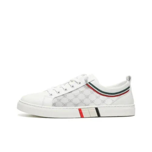 SHOUBA Кроссовки для скейтбординга Low Top Белые Мужские