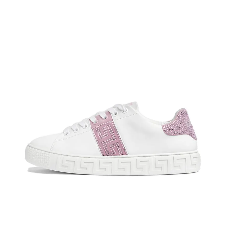 VERSACE Greca Crystal-embellished Sneakers