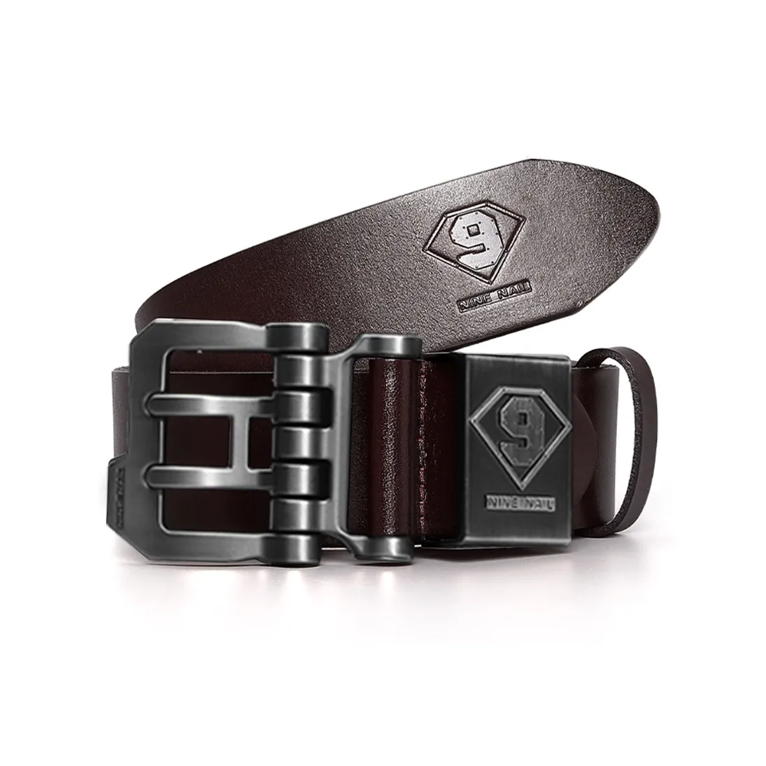 NINE NAIL Топ Коровья Кожа Натуральная Кожа Мужской Ремень Мужской Ширина 3,8 см