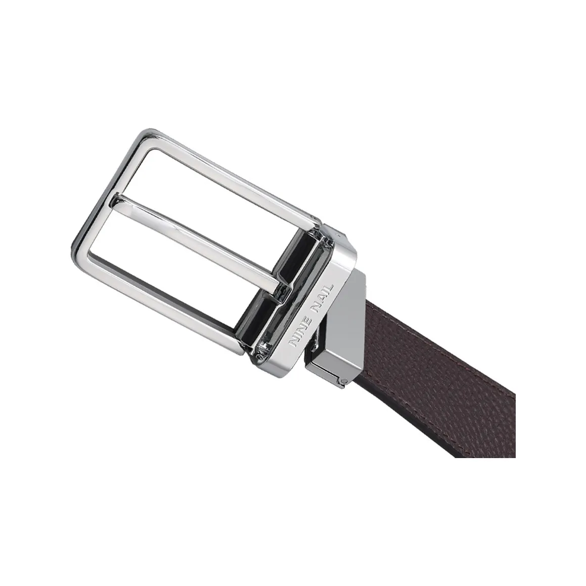 NINE NAIL Top Grain Cow Leather, Genuine Leather Men's Belt Men's Width  3.5cm