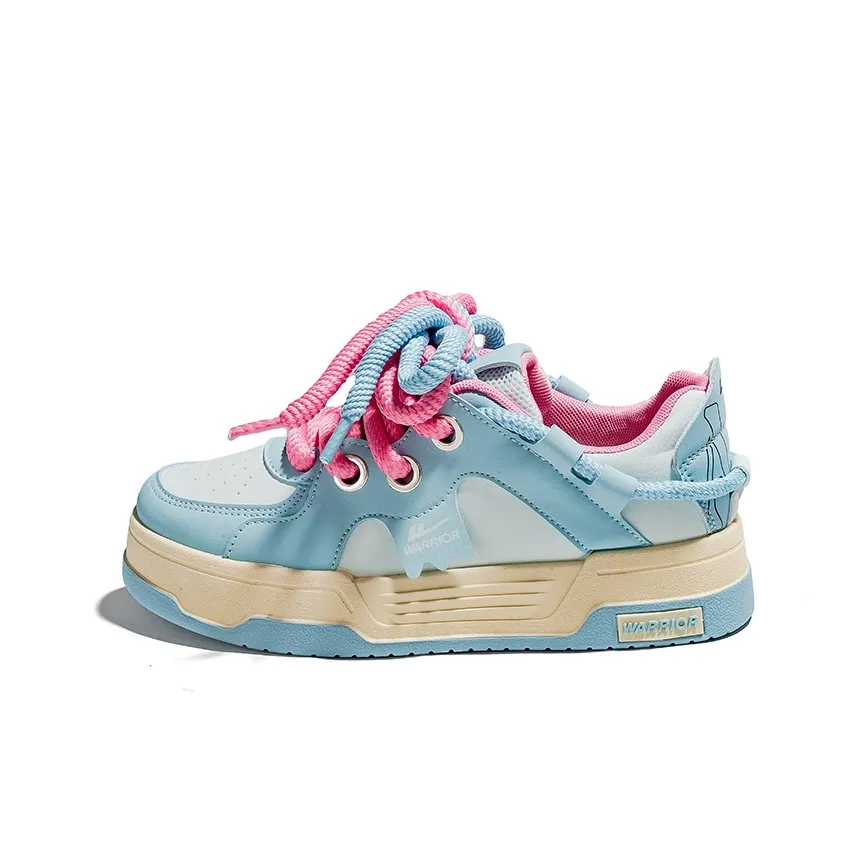 Warrior Амортизация Низкий Топ Скейтборд Кроссовки Женские Светло-Синий