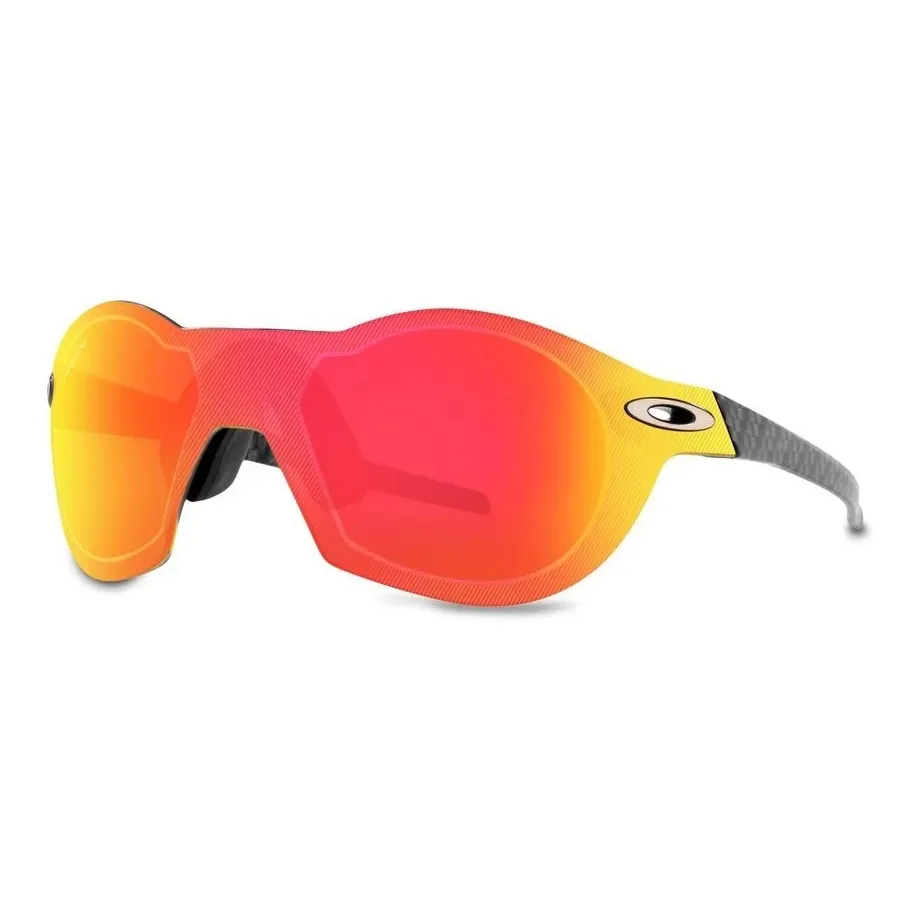 Oakley Nylon Irregular Shape Sunglasses Men's Gray