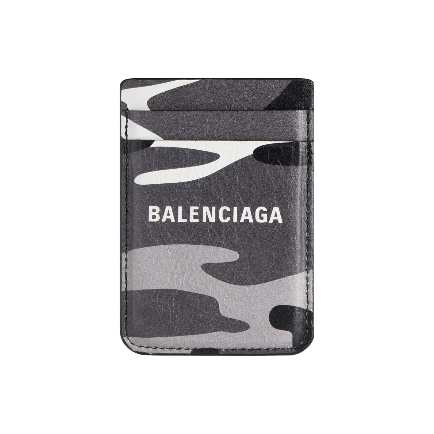 Balenciaga Arena Овечья кожа Держатель для карт Мужской Серый и Белый