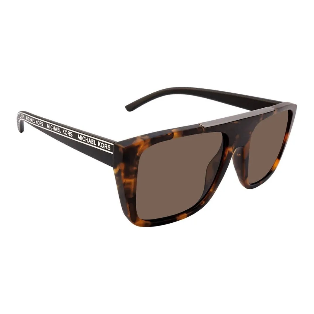 MICHAEL KORS Polyamide Irregular Shape Sunglasses Men's Brown