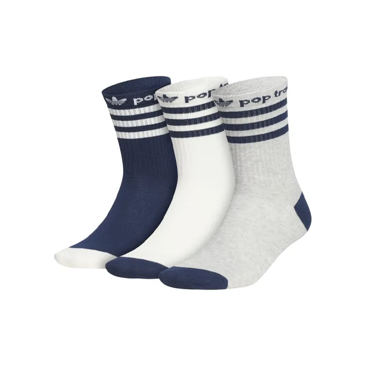 Adidas Originals x Pop Trading Company Mid Calf Socks Unisex 3 Pack