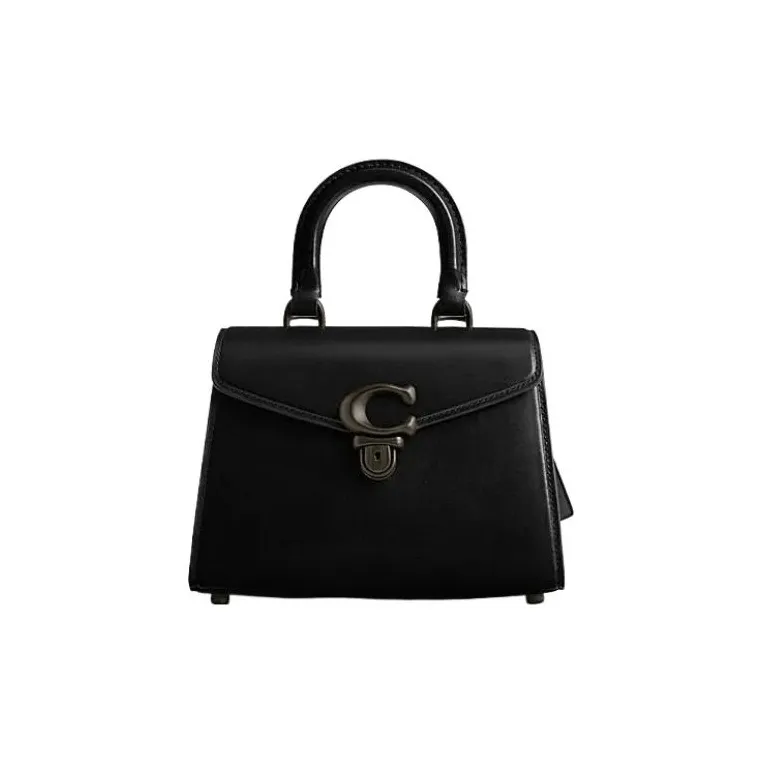 COACH Sammy Коровья кожа Сумка Lady Dior Сумка Маленькая Женская Черная