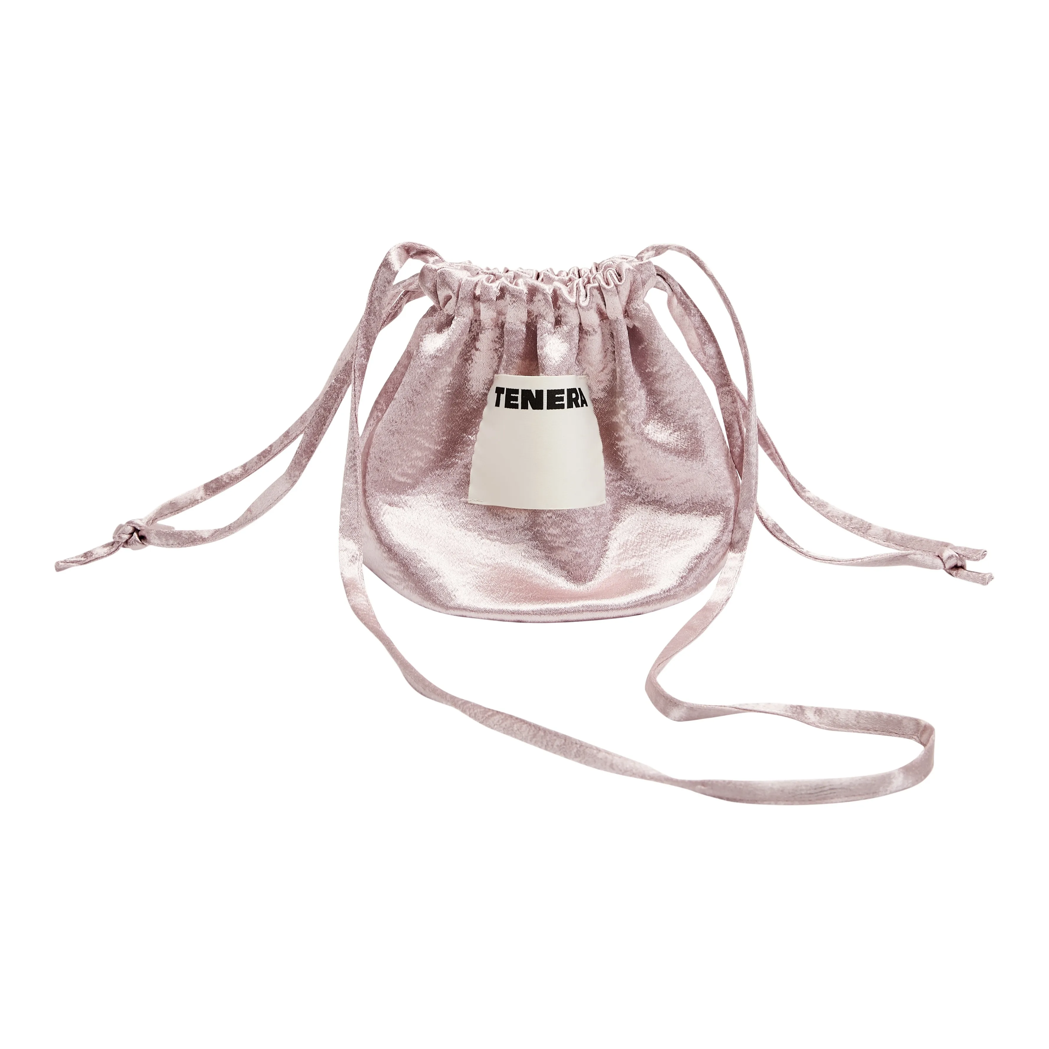 Tenera Recycled Polyester One Shoulder Makeup Bag Backpack Trumpets Unisex Pink/Silver Gray