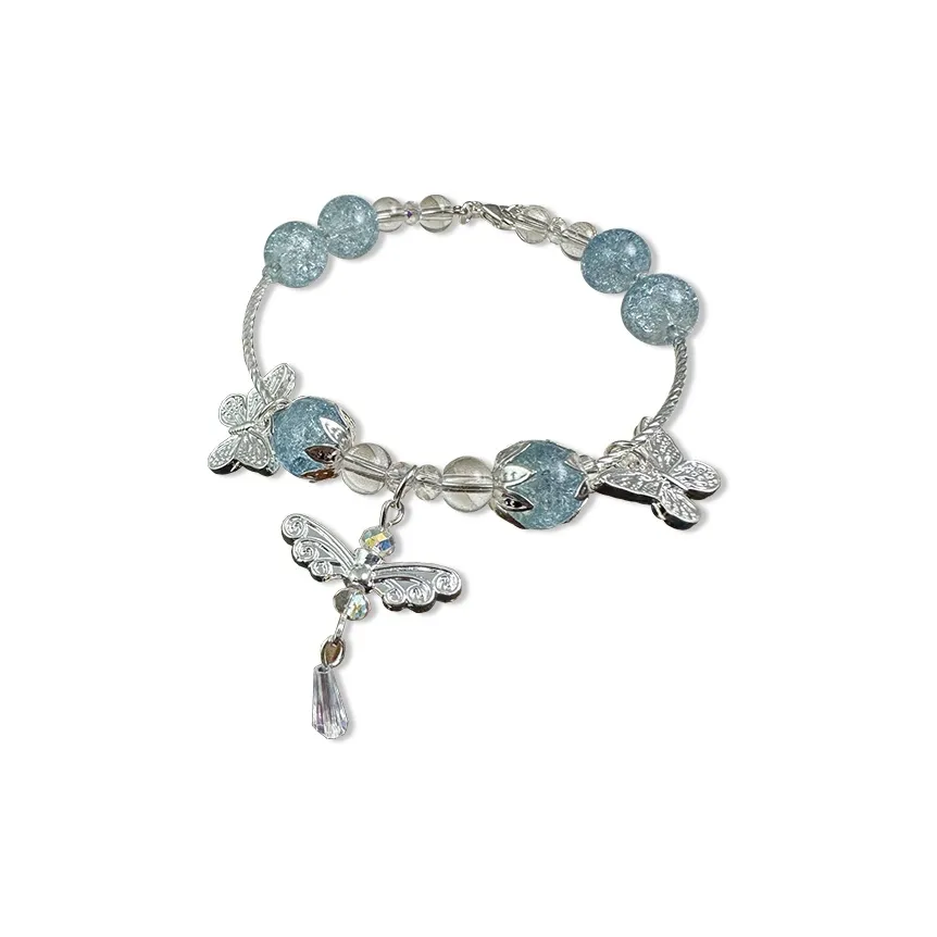 AWD Цветное стекло Нефритовый браслет анклет Женские